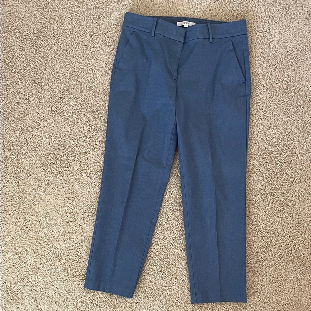 LOFT Women's Blue Ankle Pants
